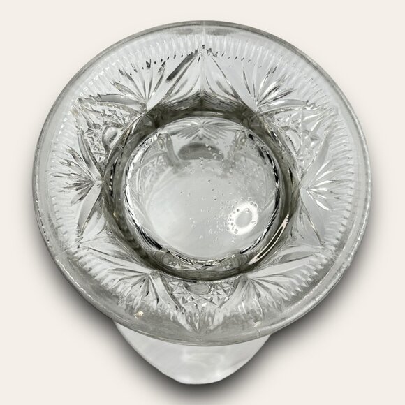 Cambridge Snowflake & Sunburst Clear Crystal Pitcher EVC No Chips EAPG - Picture 13 of 14